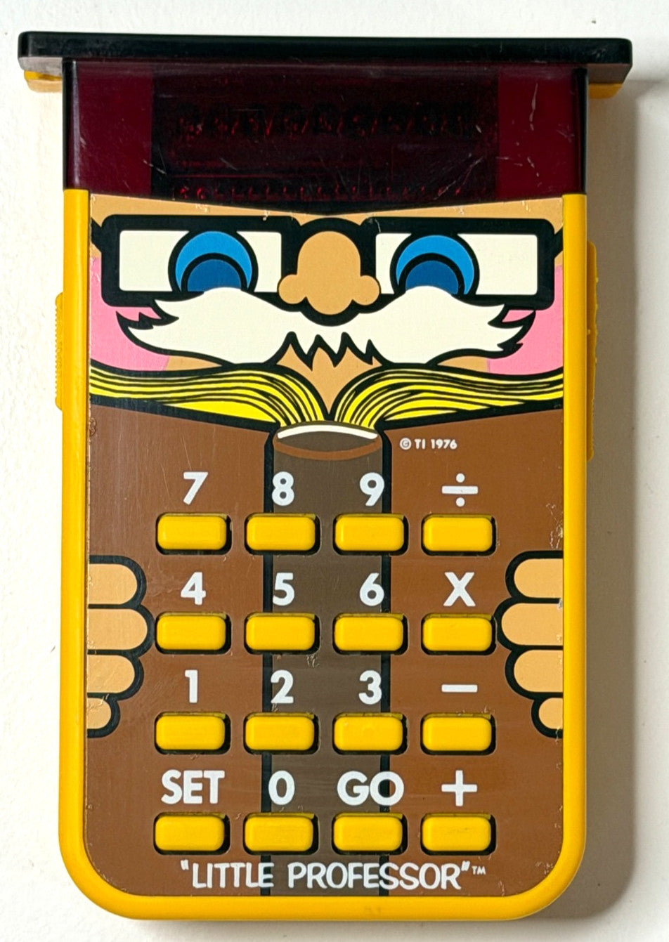 1976 Texas Instruments Little Professor Vintage LED Electronic Calculator Works