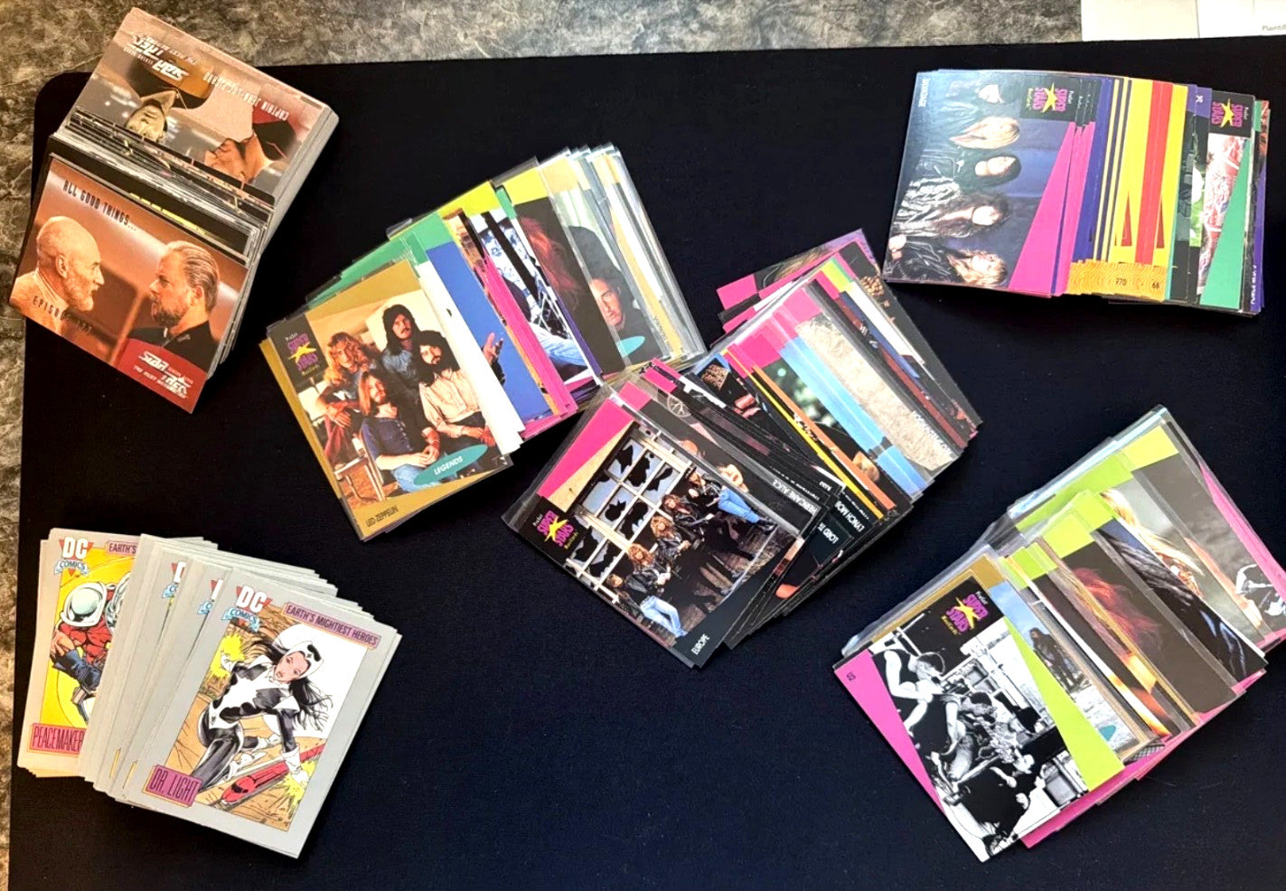 Vintage Trading Card Lot 400 Cards 1991 Pro Set Music DC Comics Star Trek TNG