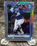 Junior Caminero 2026 Bowman Chrome #59 Silver Mojo Refractor Rays 3B Rookie
