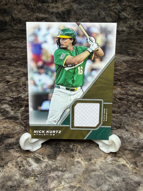 2026 Topps Major League Material Nick Kurtz ROOKIE Jersey Athletics #MLM-NK