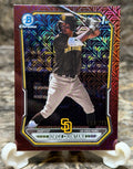 Jorge Quintana 2024 Bowman Chrome 1st Red Mojo Refractor 164/275 Padres SS
