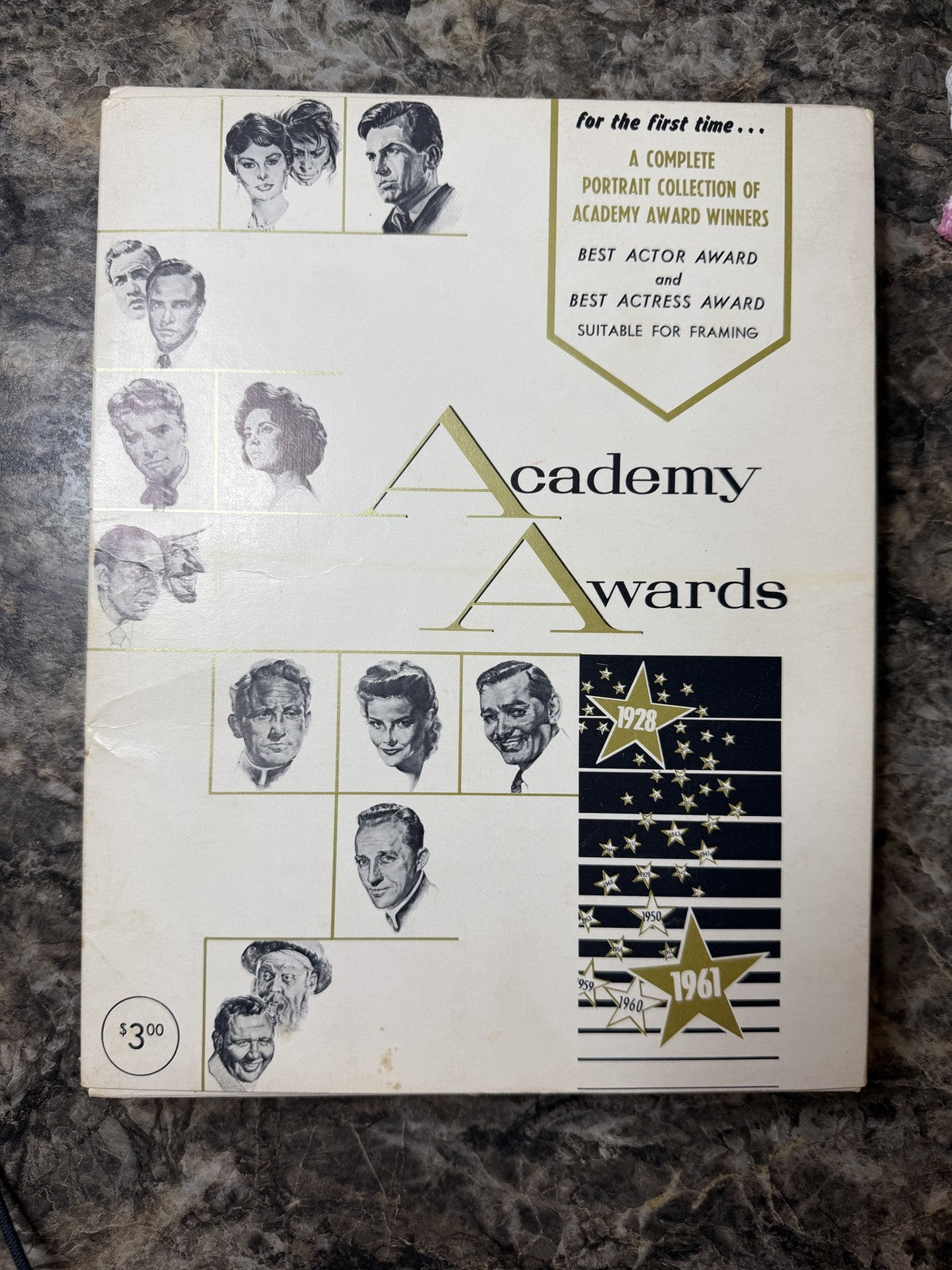 1962 Volpe Academy Awards Oscar Portraits Brown Derby Complete 69 Print Set NM