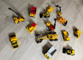 Vintage Matchbox Construction Vehicle Lot 13pc Bulldozer Dump Truck Crane Loader