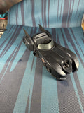 Vintage 1989 Toy Biz Batman Movie Batmobile DC Comics Both Wings Bat Logo Wheels