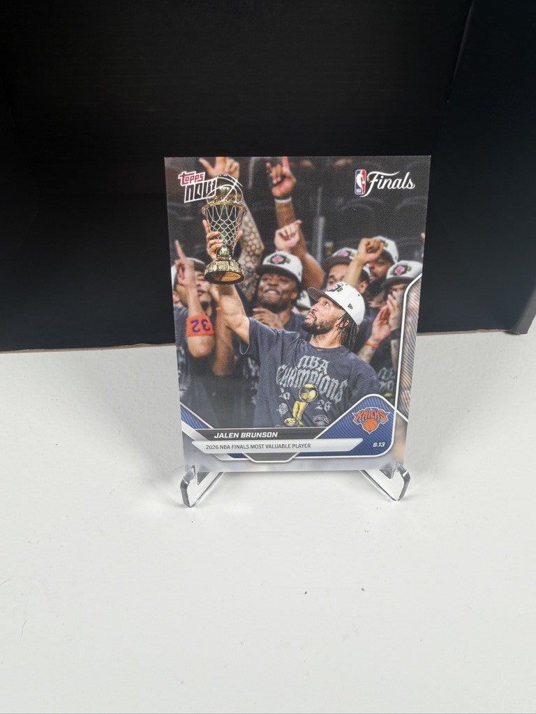 2026 Topps Now Jalen Brunson #339 NBA Finals MVP New York Knicks Champions
