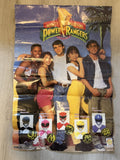 Vintage 1993 Mighty Morphin Power Rangers Poster Western Graphics Saban MMPR