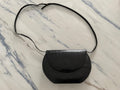 Judith Jack New York Black Leather Shoulder Bag Flap Purse Minimalist