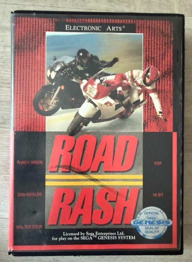 Road Rash Sega Genesis CIB Complete in Case w/ Manual Tested & Working EA