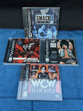 WWF Wrestling PS1 Lot 4 SmackDown Attitude War Zone WCW vs the World Complete