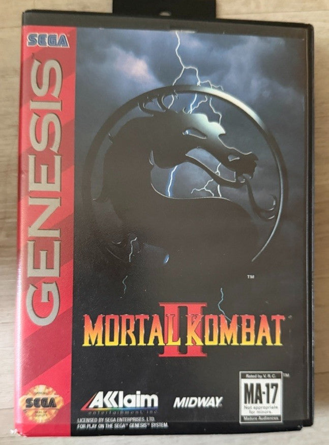 Mortal Kombat II Sega Genesis CIB Complete w/ Manual Tested & Working MK2