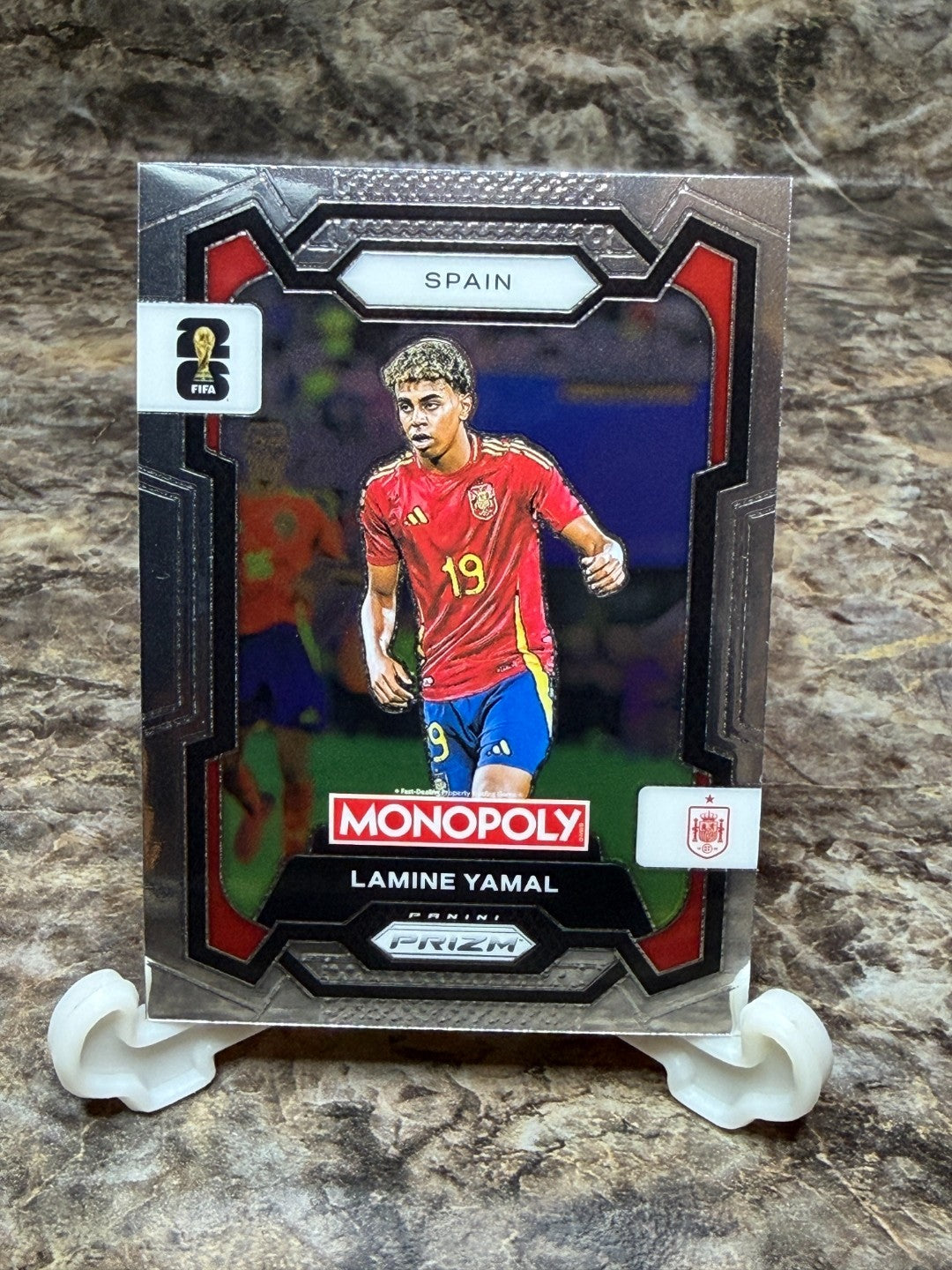 2026 Panini Monopoly Prizm FIFA World Cup 26 Lamine Yamal #41 Spain