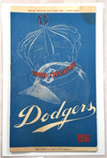 1956 Brooklyn Dodgers Official Program Score Card World Champions Ebbets Field