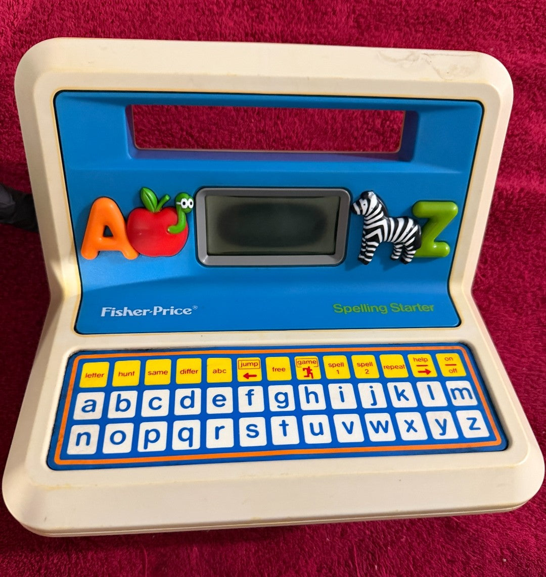 Fisher-Price Spelling Starter Vintage Electronic Learning Laptop AS-IS Untested