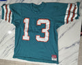 Sand-Knit NFL Miami Dolphins Dan Marino #13 Teal Mesh Football Jersey Vintage