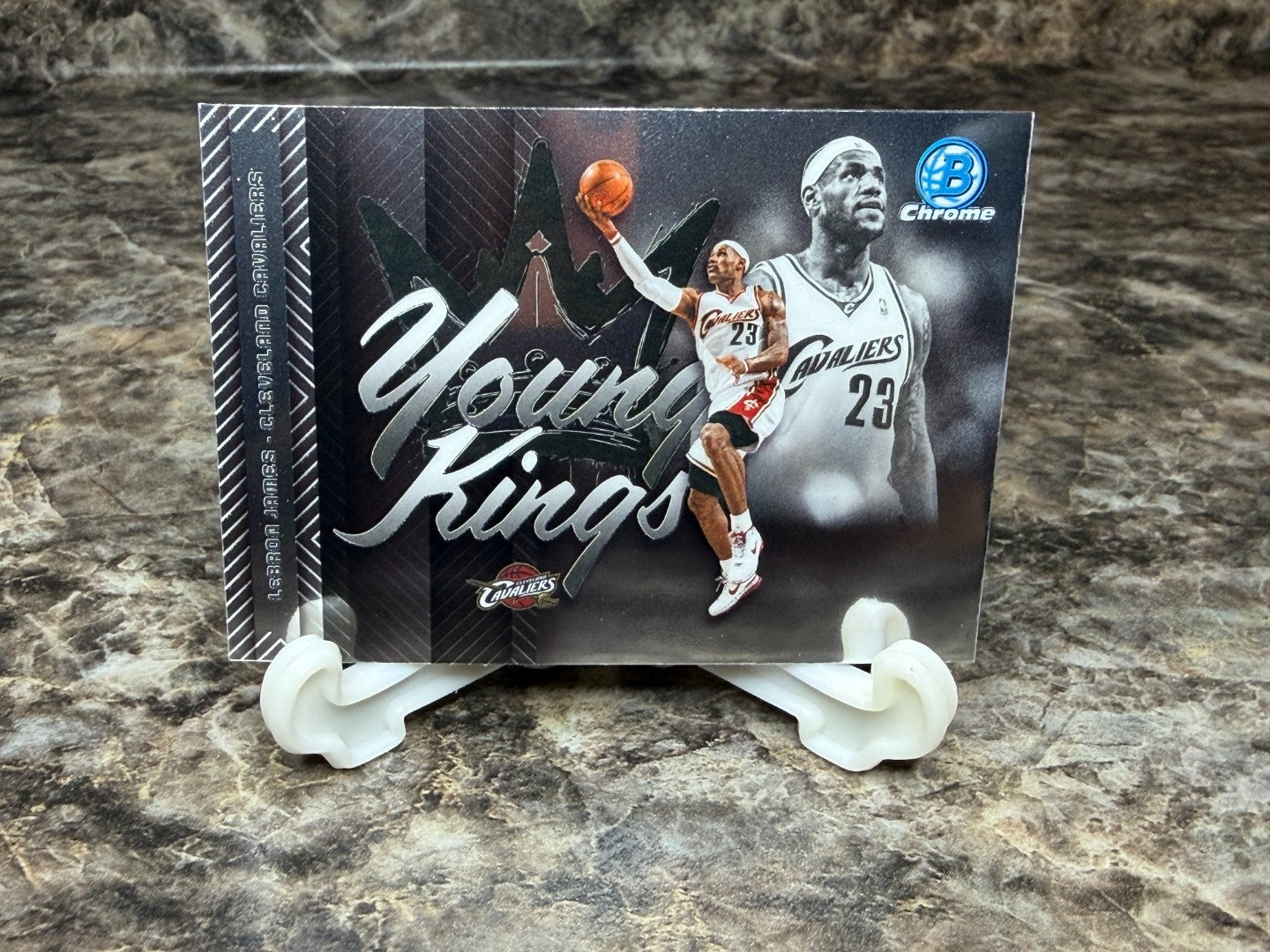 LeBron James 2025-26 Bowman University Chrome Young Kings YK-5 Insert Cavs