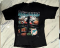 Vintage 1995 Miami Dolphins Nutmeg NFL T-Shirt Black Single Stitch Tee