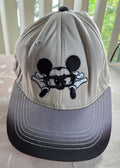 Disney Parks Nerd Mickey Mouse Hat Hipster Glasses Peekaboo Gray Black Gradient