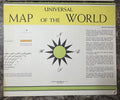 Vintage 1962 Book Enterprises Wall Map Set USA World Solar System Folded