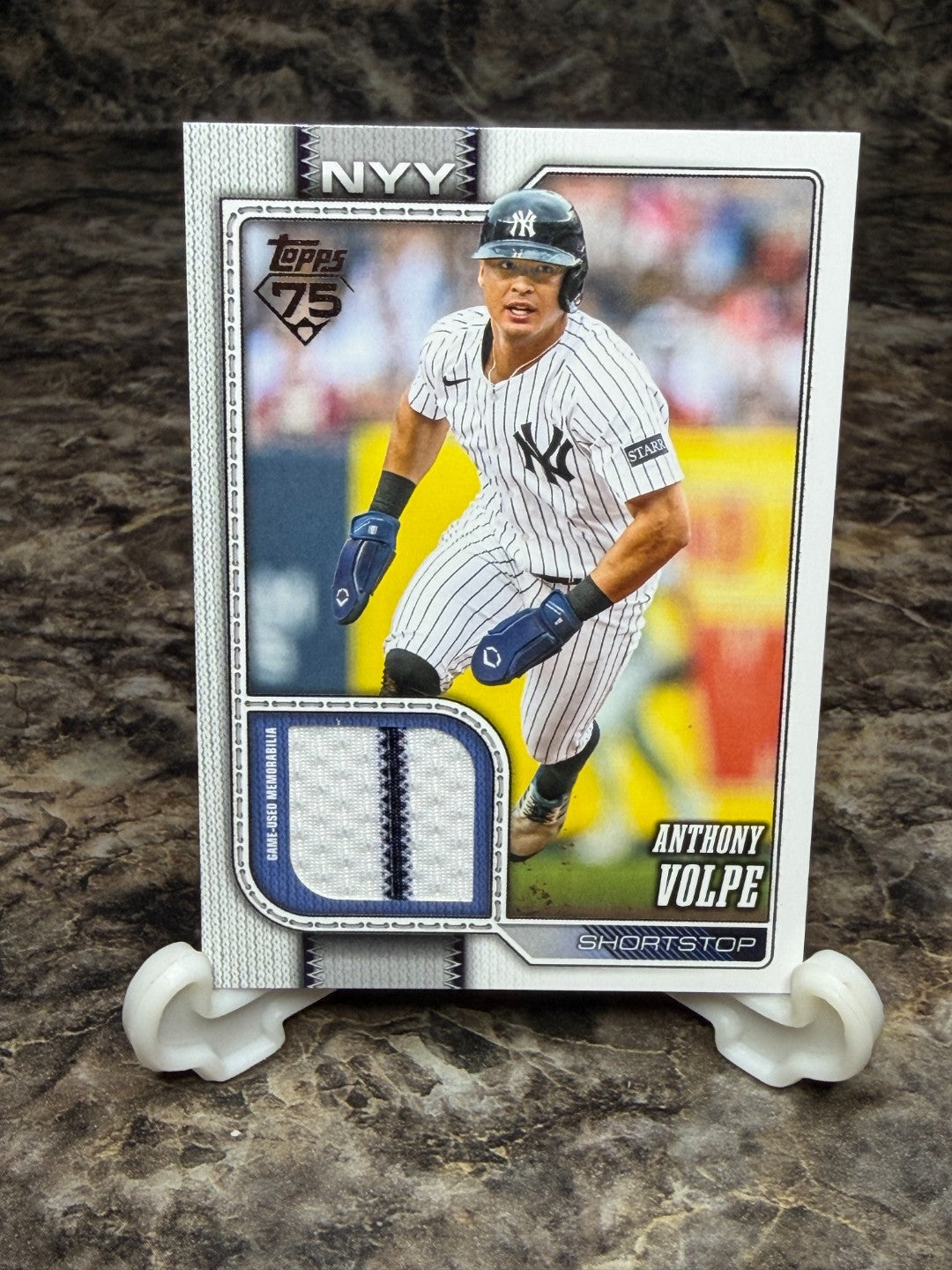 2026 Topps 75 Years of Baseball Anthony Volpe Jersey Relic Yankees #308