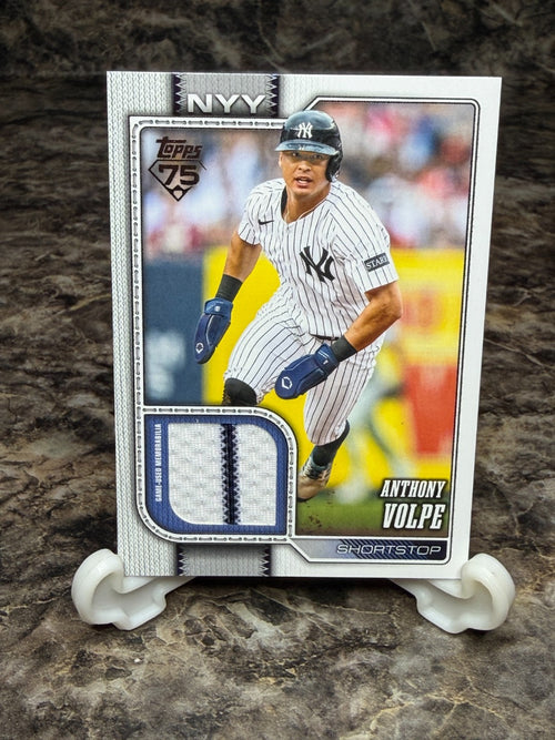 2026 Topps 75 Years of Baseball Anthony Volpe Jersey Relic Yankees #308