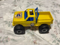Processed Plastic Bushwhacker 45 Yellow Monster Truck 1980s USA #1030 AS-IS