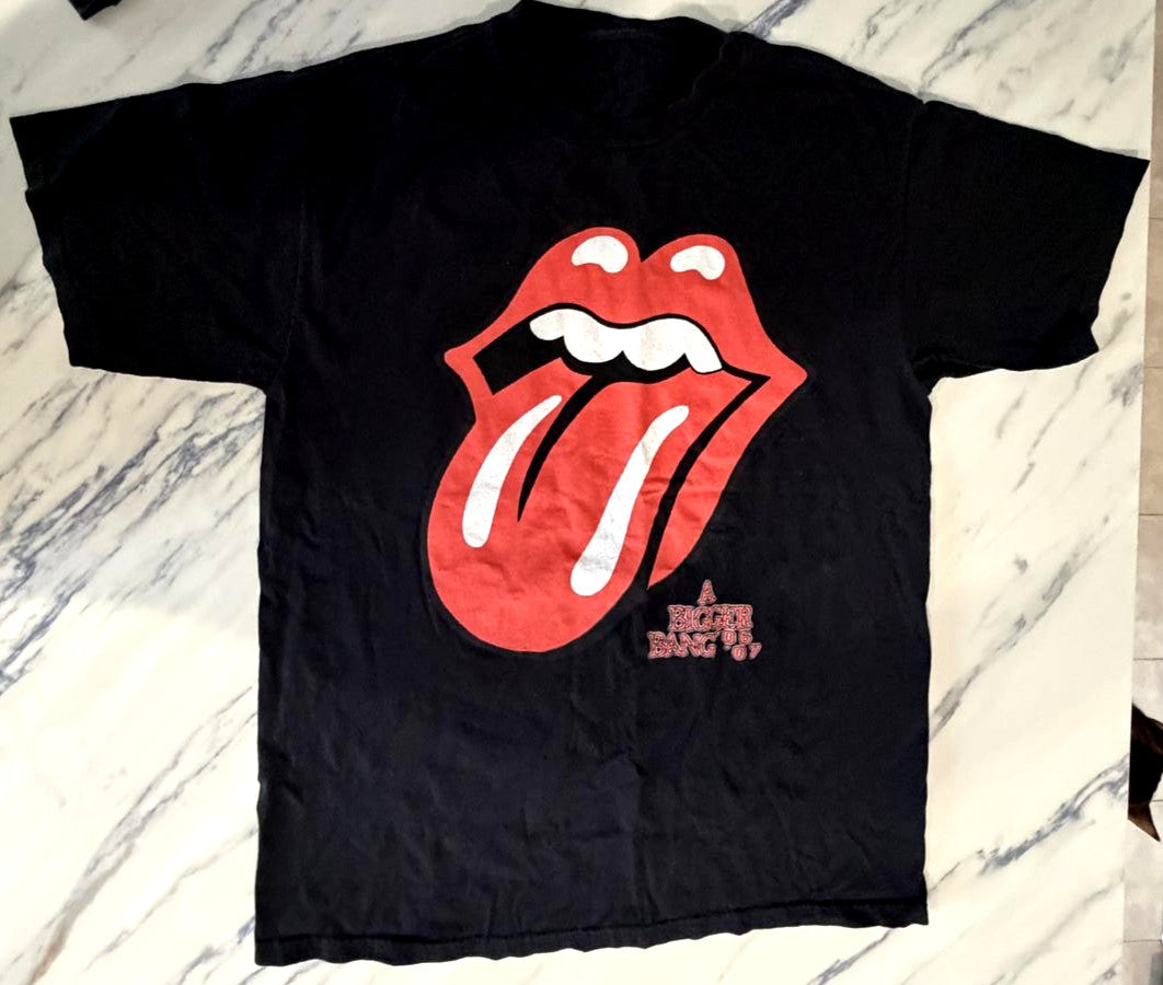 Vintage Rolling Stones A Bigger Bang Tour T-Shirt XL Black