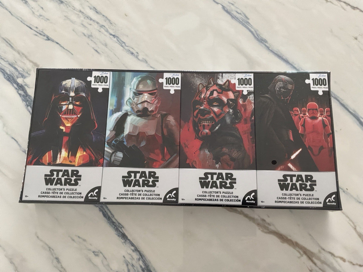 Star Wars 1000 Piece Puzzle Lot Darth Vader Stormtrooper Kylo Ren Darth Maul Set