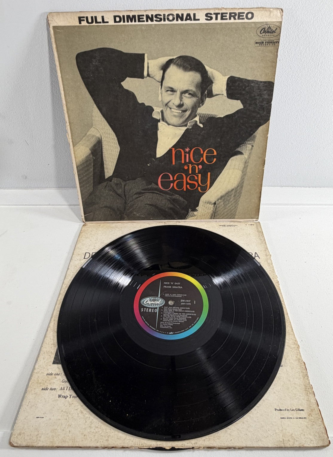 Frank Sinatra Nice 'N' Easy 1960 Capitol SW-1417 Stereo LP Original Rainbow Rim