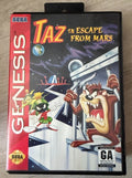 Taz in Escape From Mars Sega Genesis CIB Complete w/ Manual Tested Working