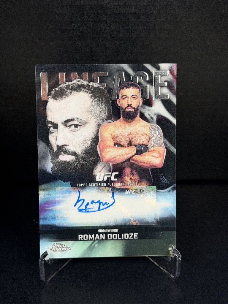 2026 Topps Chrome UFC Roman Dolidze Chrome Lineage Certified Auto CCA-RD
