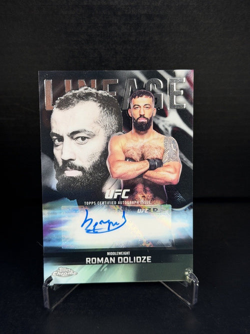 2026 Topps Chrome UFC Roman Dolidze Chrome Lineage Certified Auto CCA-RD