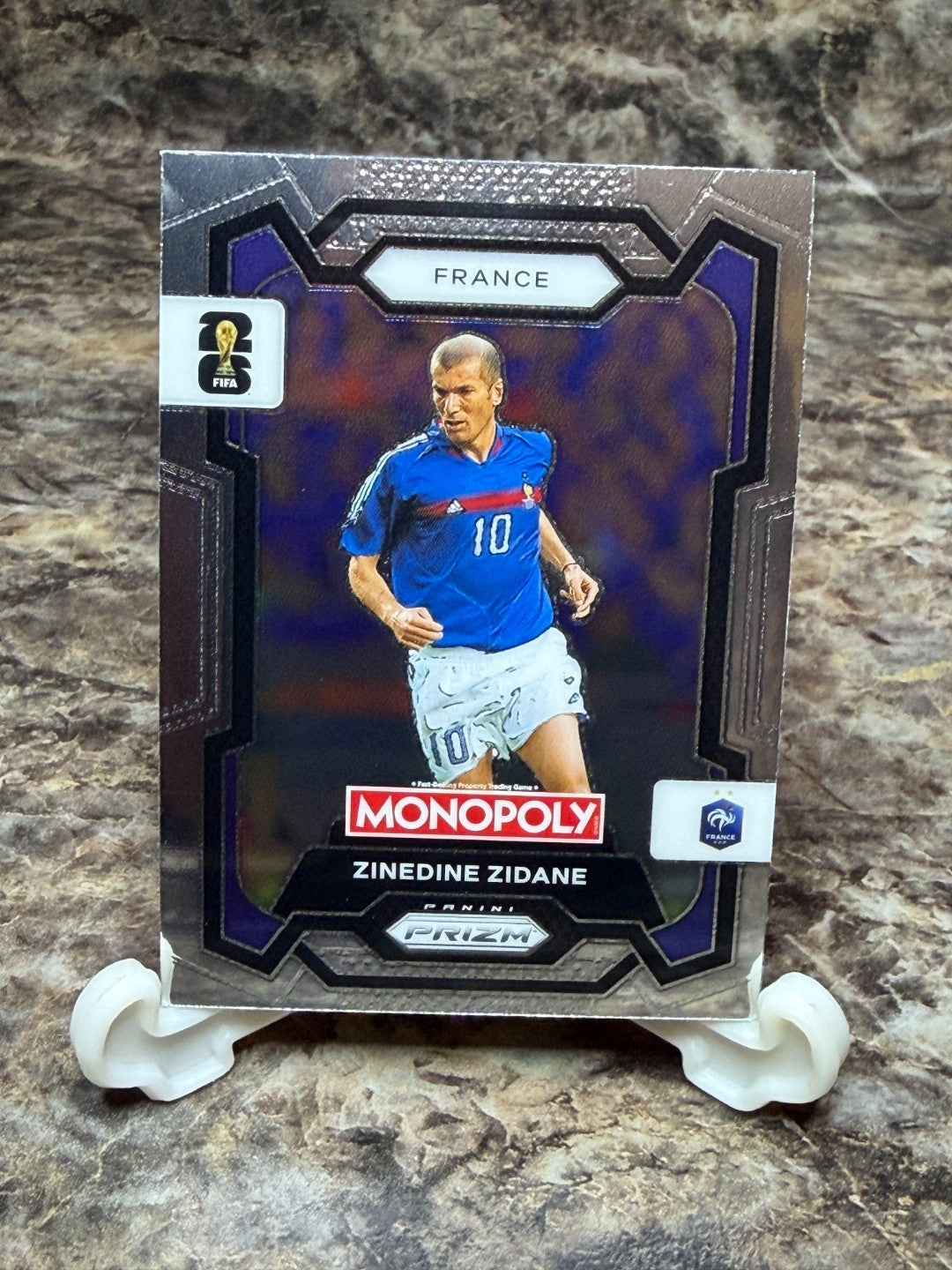 2026 Panini Monopoly Prizm FIFA World Cup 26 Zinedine Zidane #9 France Base