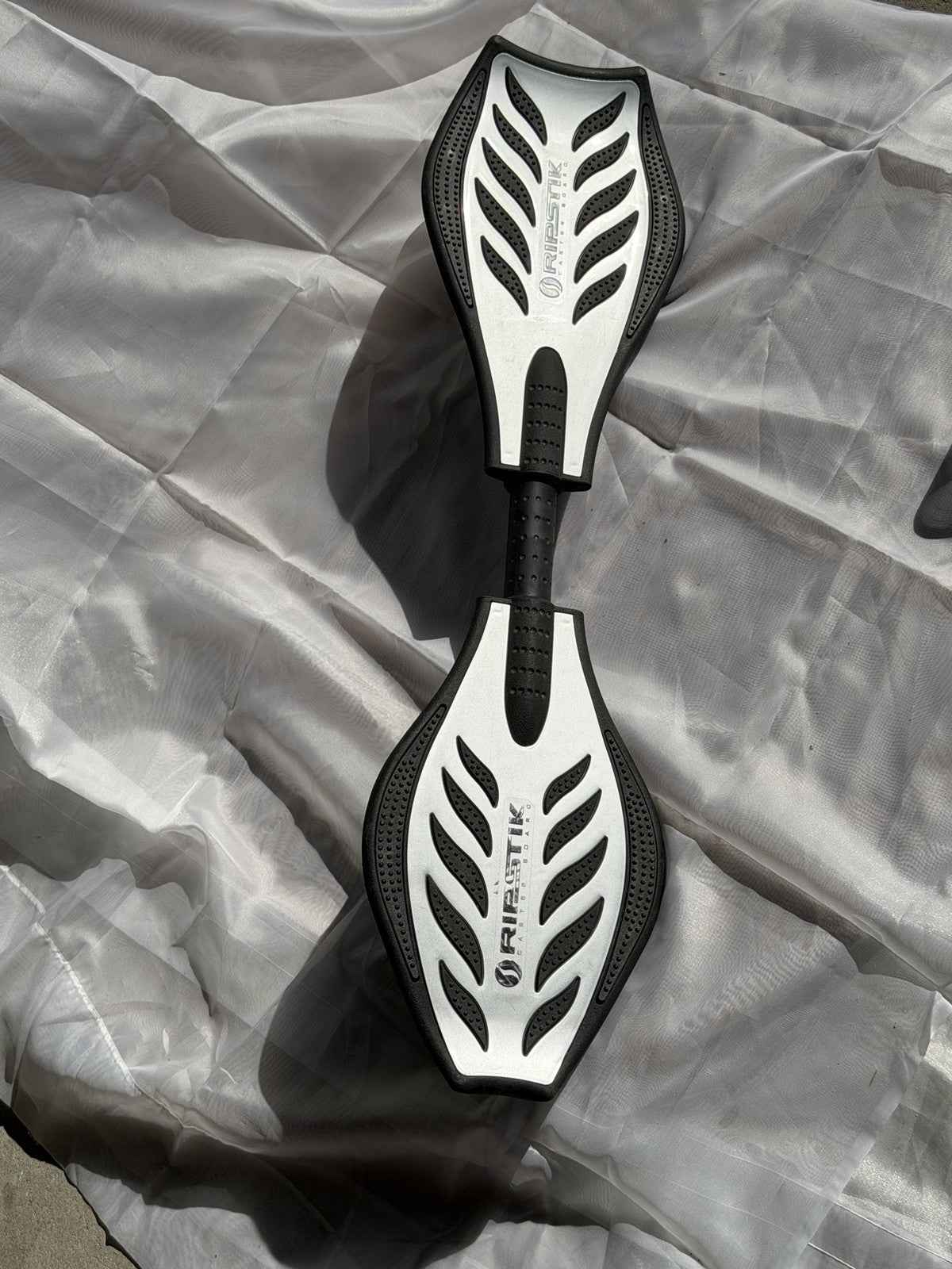 Razor RipStik Caster Board V2 Silver Black 2008 Gold OEM Wheels Used