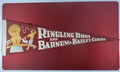 Vintage Ringling Bros Barnum & Bailey Circus Felt Pennant Lion Tamer 1940s 1950s