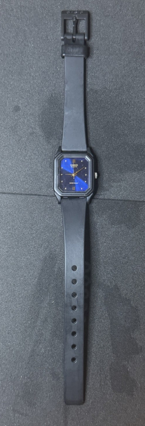 Casio LQ-142 Ladies Watch Blue Dial Black Resin Strap Japan Movement Classic