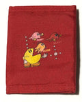 Vintage 1980s Pac-Man Wallet Bally Midway Red Trifold Korea Pinky Clyde