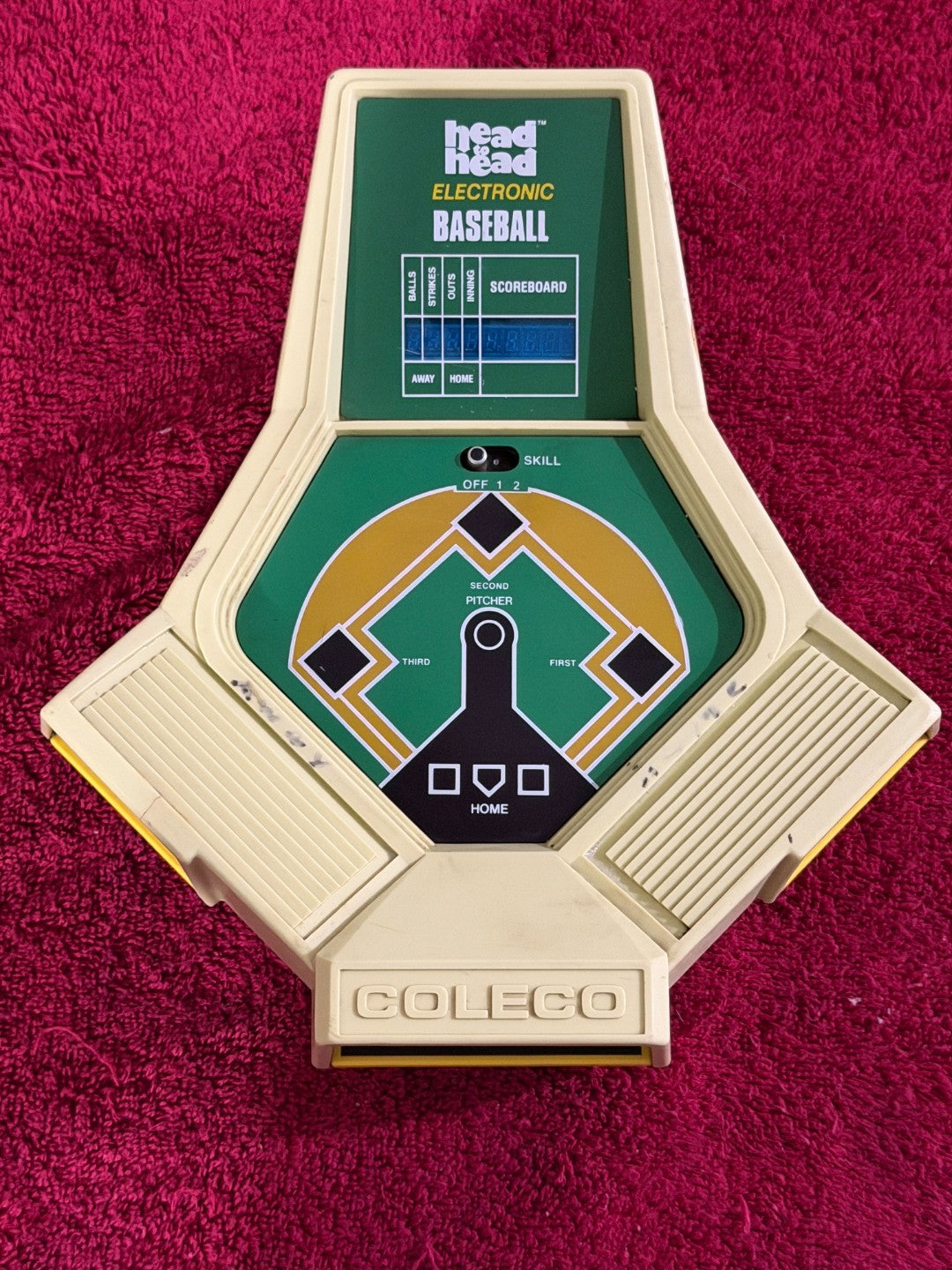 Coleco Head to Head Electronic Baseball 1980 Vintage Tabletop AS-IS Untested