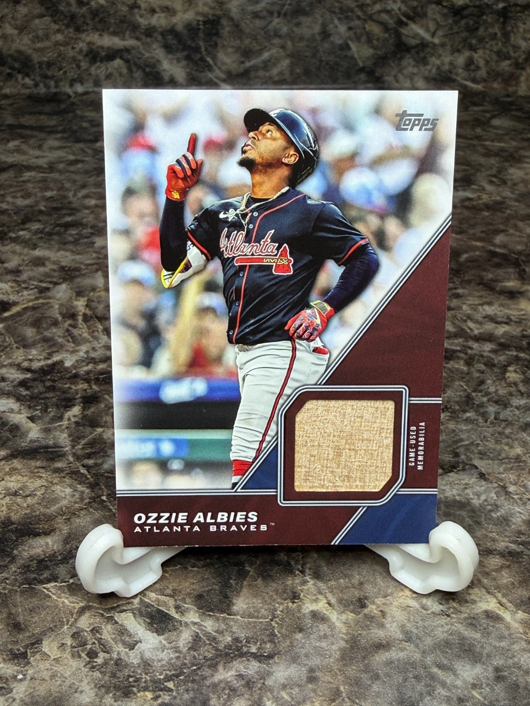 2026 Topps Major League Material Ozzie Albies Bat Relic Braves #MLM-OA