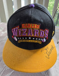 Harlem Wizards Signed Snapback Hat Sky Walker + 2 Tricks Hoops Alley Oops Auto