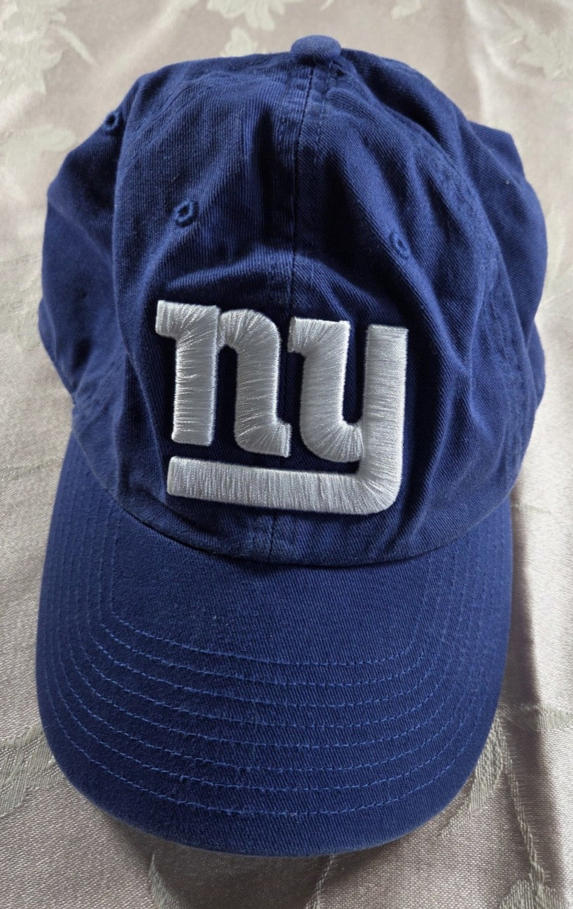 New York Giants NFL Strapback Hat 3D Embroidered NY Logo Royal Blue Adjustable