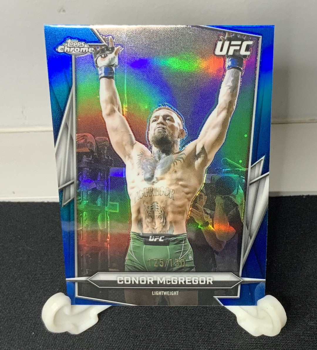 Conor McGregor 2026 Topps Chrome UFC #5 Blue Refractor /150 125/150 Lightweight