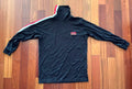 Vintage Y2K PACO Sport Turtleneck Mock Neck Black Red Stripe Hip Hop Streetwear