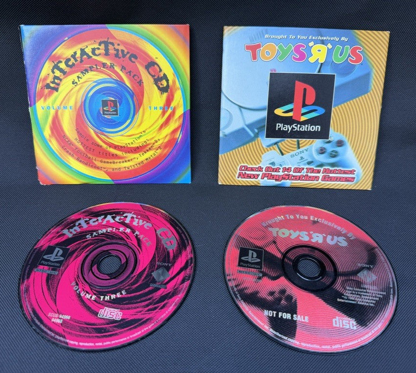 Cool Boarders 2 PS1 + Interactive CD Sampler Vol 3 + Toys R Us Demo Disc Lot 3