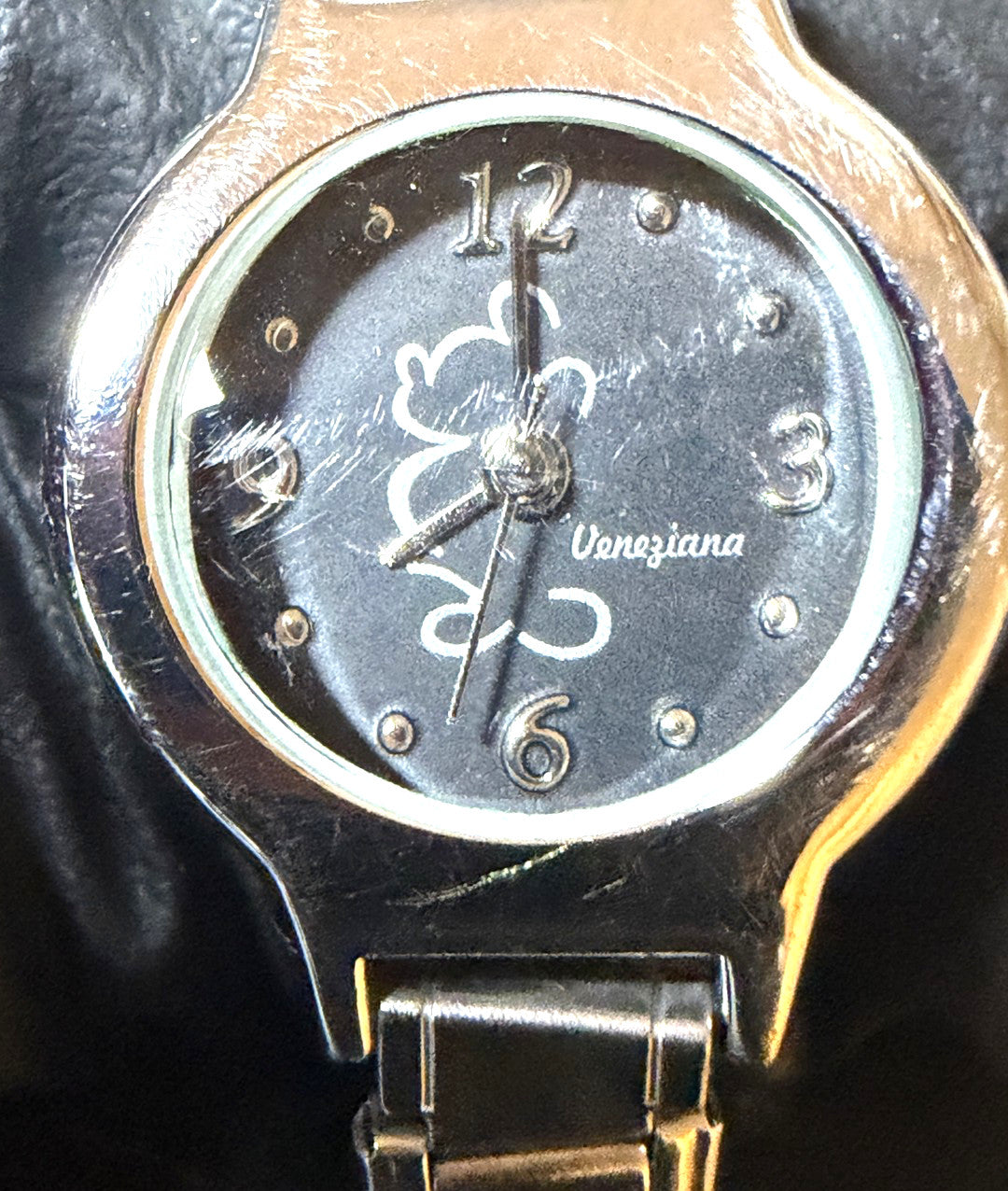 Veneziana Italia Italian Charm Bracelet Watch 17 Enamel Links Fascino Y2K