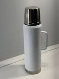Dunkin Donuts 32oz Stainless Steel White Thermos Travel Mug 2023 Fall Release NE