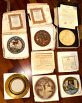 Lot 6 Vintage Collector Plates Heinrich Villeroy Boch Veneto Flair Incolay COAs