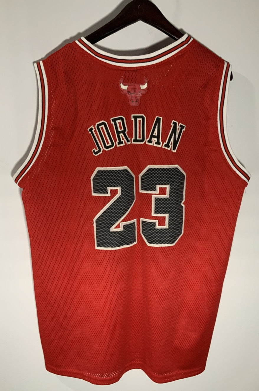 Nike Team Michael Jordan Chicago Bulls Red #23 Road Jersey Size 52 XL 2XL