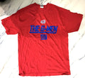 Reebok New York Giants The G-Men NFL Red Graphic T-Shirt Vintage Mens Size L