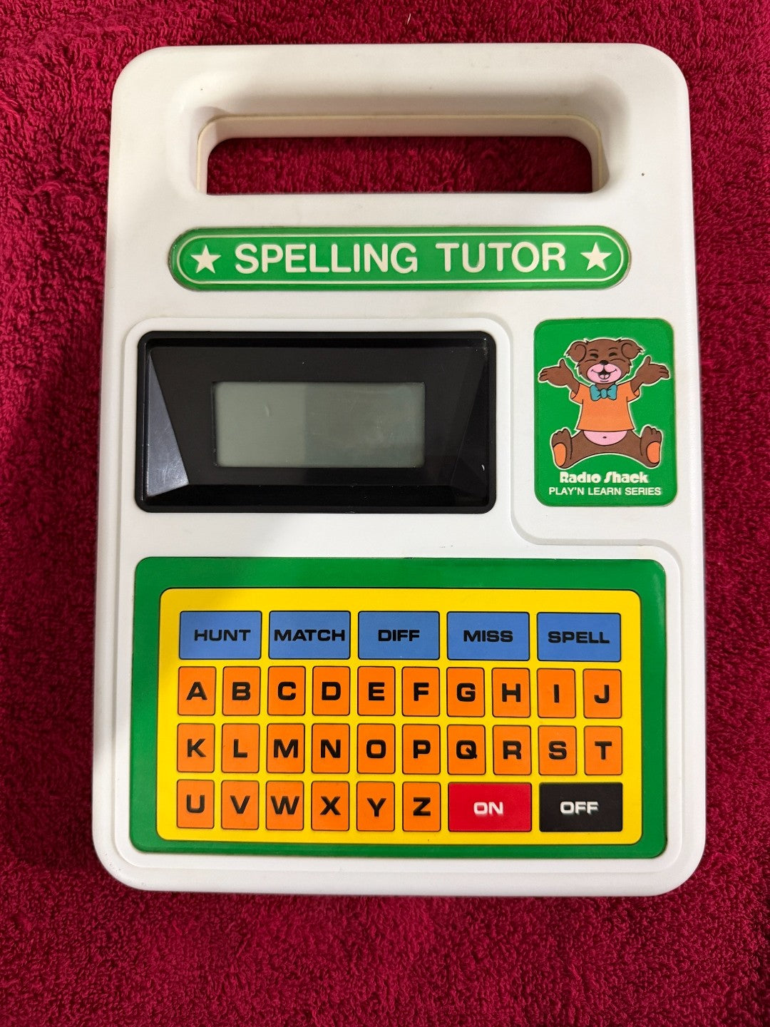 Radio Shack Spelling Tutor 60-2332 Vintage Tandy Play N Learn AS-IS Untested