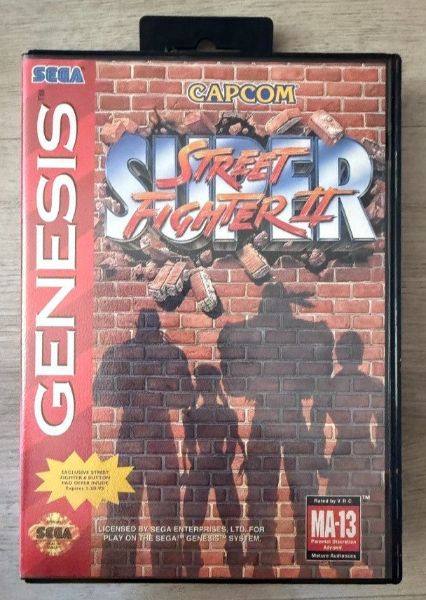 Super Street Fighter II Sega Genesis CIB Complete w/ Manual Tested & Working